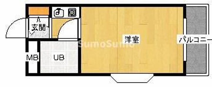村雨ハイツの間取り