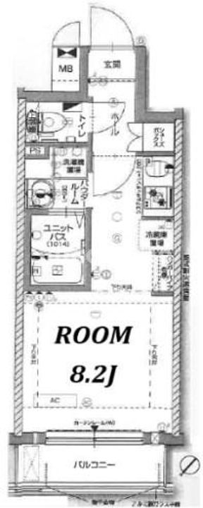 兵庫県神戸市中央区古湊通2丁目(マンション)の賃貸物件の間取り
