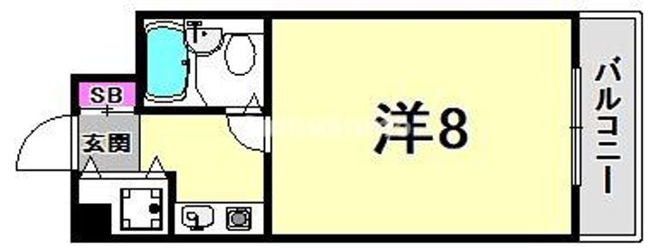兵庫県西宮市丸橋町(マンション)の賃貸物件の間取り