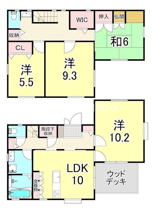 兵庫県西宮市寿町(一戸建)の賃貸物件の間取り
