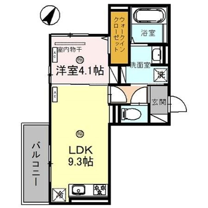 兵庫県神戸市灘区国玉通2丁目(アパート)の賃貸物件の間取り