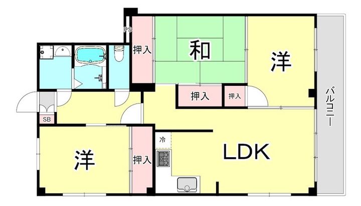 兵庫県西宮市西平町(アパート)の賃貸物件の間取り