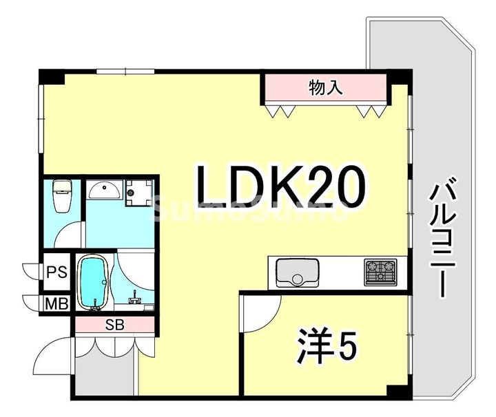 兵庫県西宮市菊谷町(アパート)の賃貸物件の間取り