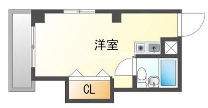 兵庫県神戸市中央区東雲通1丁目(マンション)の賃貸物件の間取り