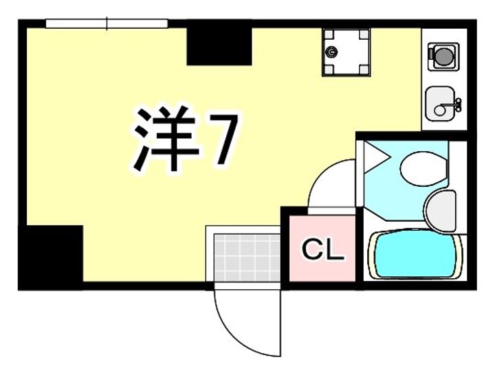 兵庫県神戸市須磨区須磨浦通6丁目(マンション)の賃貸物件の間取り