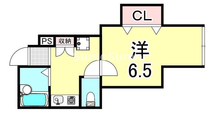 兵庫県神戸市須磨区行幸町4丁目(アパート)の賃貸物件の間取り