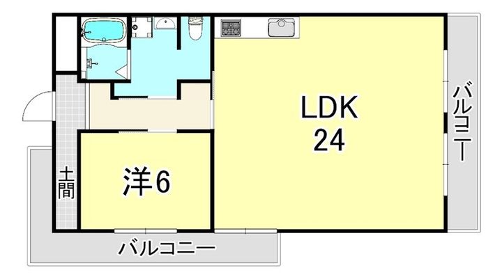 兵庫県西宮市大畑町(マンション)の賃貸物件の間取り