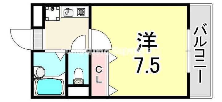 兵庫県尼崎市御園3丁目(アパート)の賃貸物件の間取り