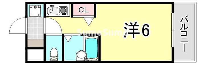 兵庫県神戸市東灘区御影石町2丁目(マンション)の賃貸物件の間取り