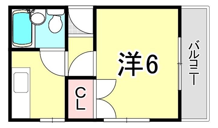 兵庫県神戸市東灘区北青木4丁目(マンション)の賃貸物件の間取り