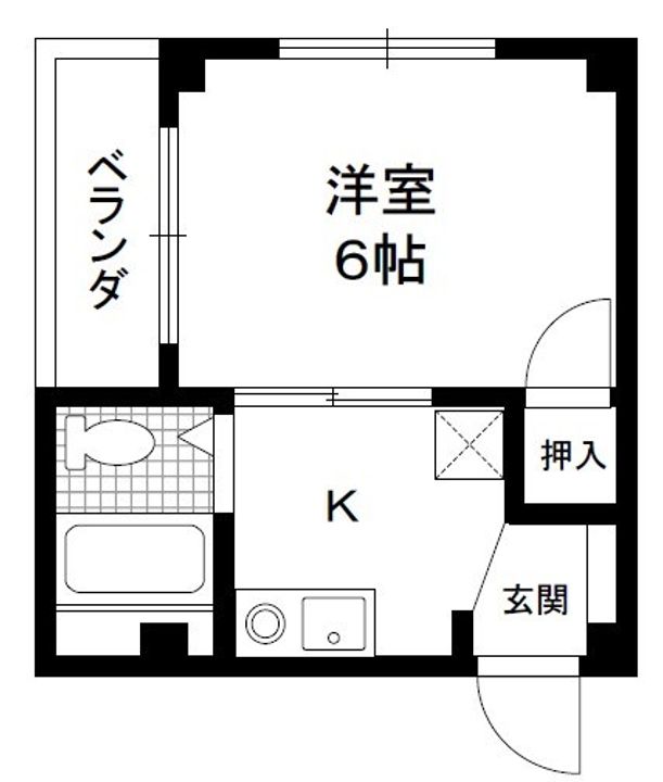 兵庫県神戸市須磨区戸政町3丁目(マンション)の賃貸物件の間取り