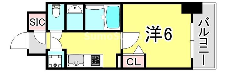 兵庫県神戸市兵庫区羽坂通3丁目(マンション)の賃貸物件の間取り