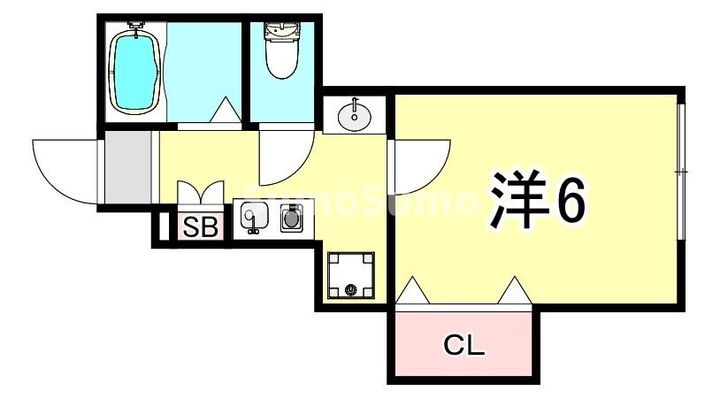 兵庫県神戸市須磨区行幸町4丁目(アパート)の賃貸物件の間取り