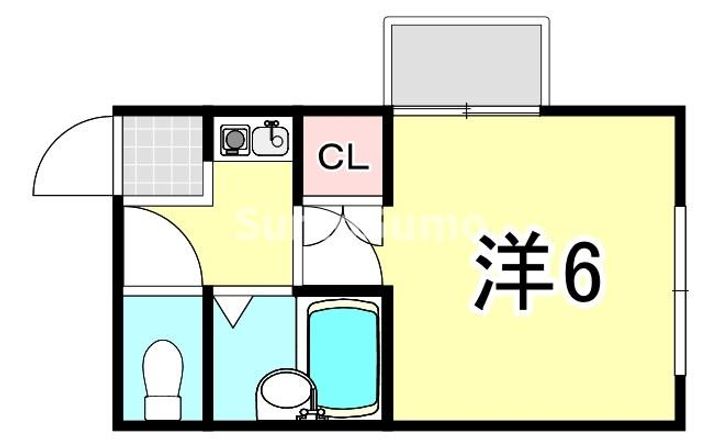 兵庫県神戸市東灘区御影郡家1丁目(マンション)の賃貸物件の間取り