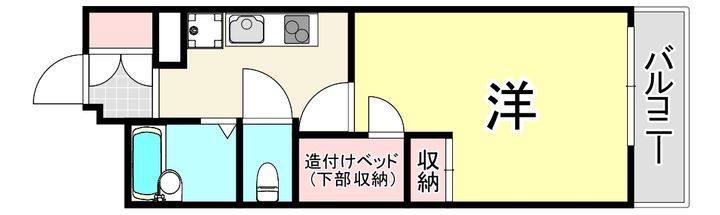 兵庫県尼崎市大庄北1丁目(アパート)の賃貸物件の間取り
