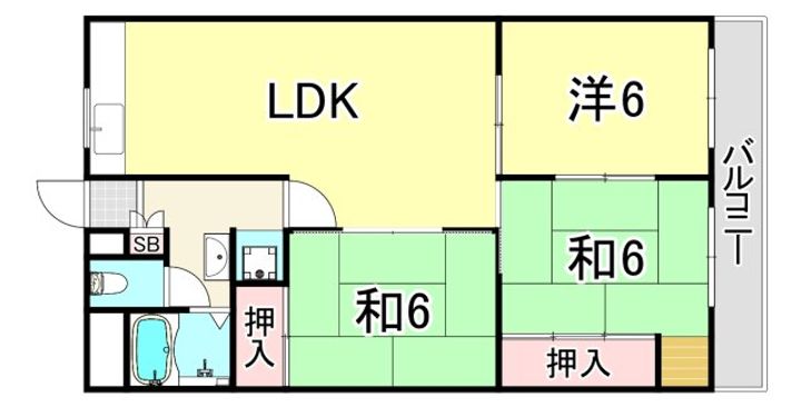 東朋第一マンションの間取り