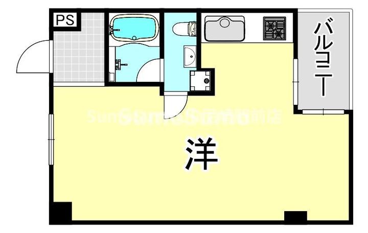 兵庫県尼崎市水堂町3丁目(マンション)の賃貸物件の間取り