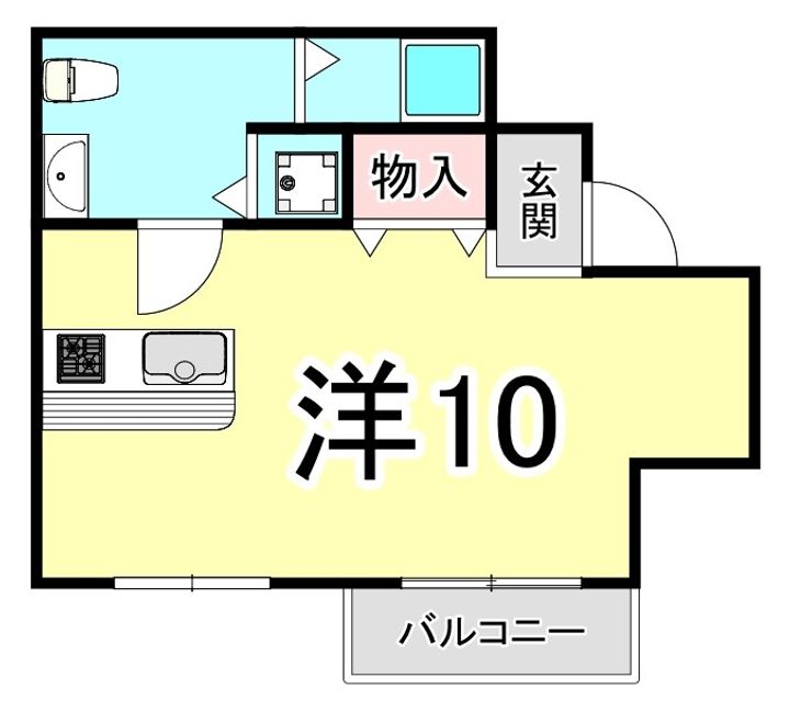 兵庫県西宮市田代町の賃貸マンションの間取り