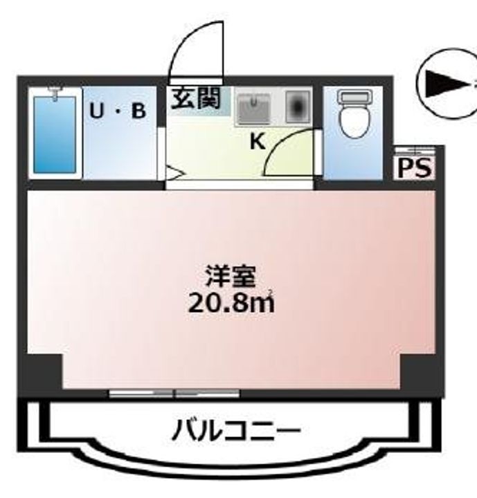 兵庫県神戸市灘区篠原南町7丁目(マンション)の賃貸物件の間取り