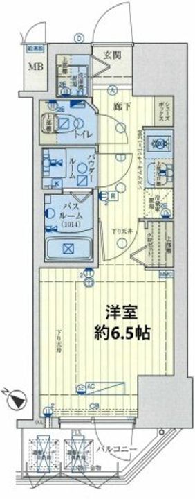 兵庫県神戸市長田区大塚町2丁目(マンション)の賃貸物件の間取り