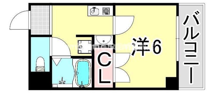 兵庫県尼崎市建家町(マンション)の賃貸物件の間取り