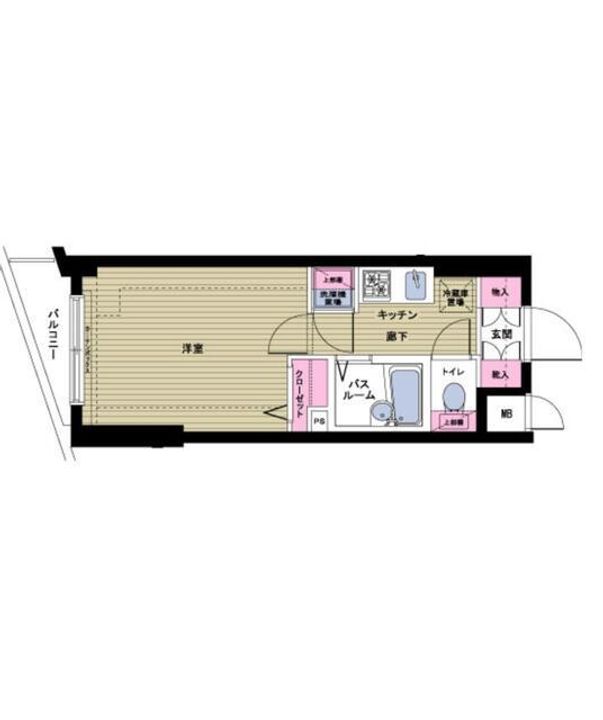 トーシンフェニックス都立大学の間取り