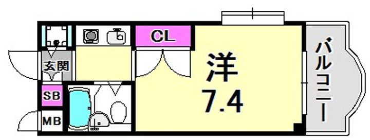 ジョイフル石屋川の間取り