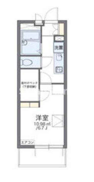 レオパレス中原の間取り