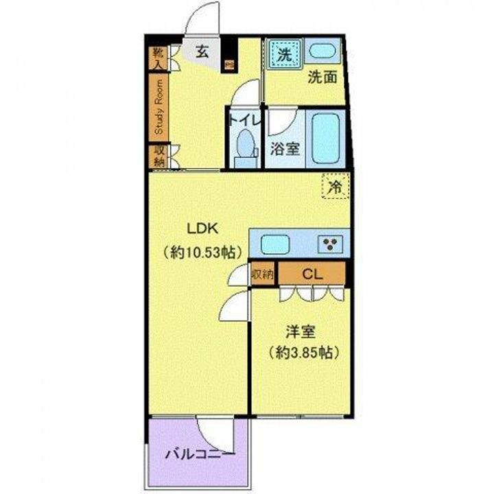オープンブルーム渋谷本町の間取り