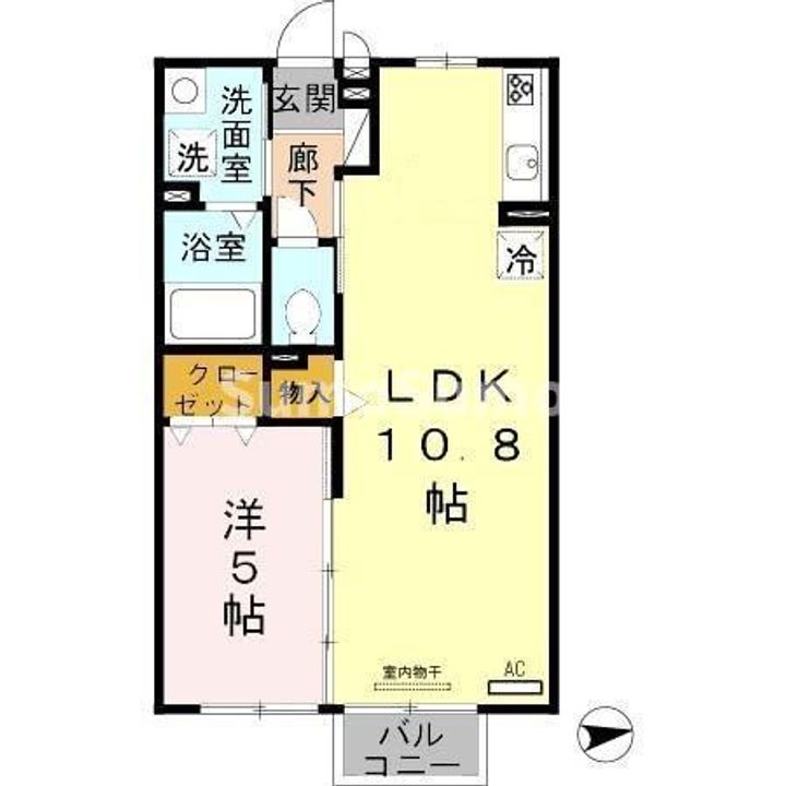 兵庫県神戸市垂水区名谷町(アパート)の賃貸物件の間取り