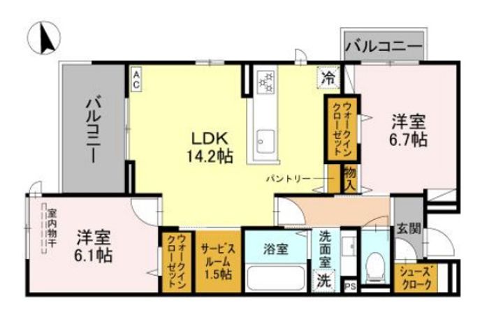 Nigawa Residenceの間取り