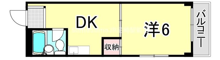 兵庫県尼崎市武庫町3丁目(マンション)の賃貸物件の間取り