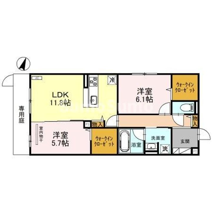 エレナ本山の間取り