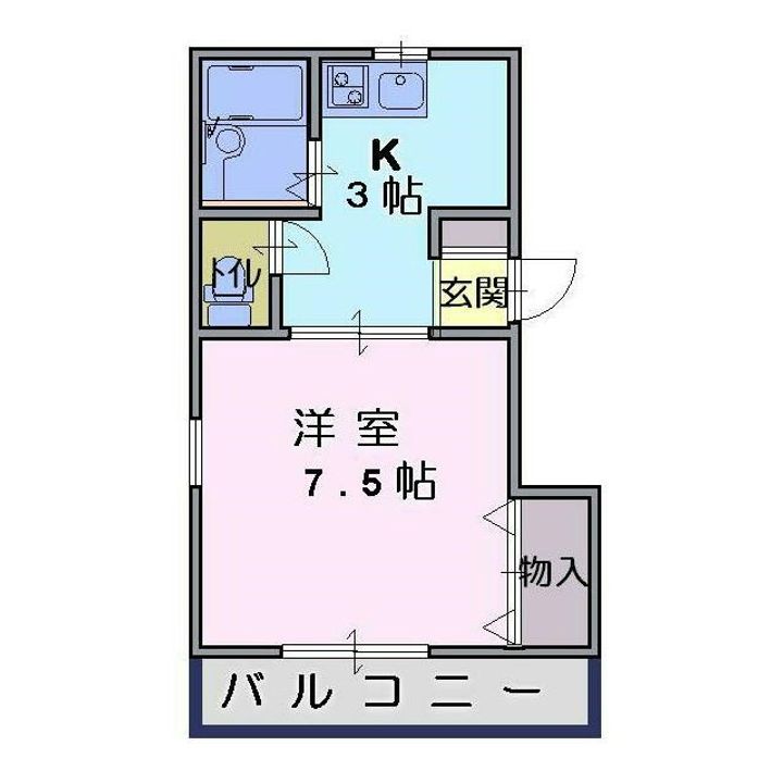 兵庫県神戸市須磨区須磨浦通4丁目(アパート)の賃貸物件の間取り