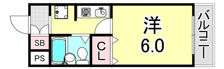 兵庫県神戸市須磨区東町4丁目(マンション)の賃貸物件の間取り