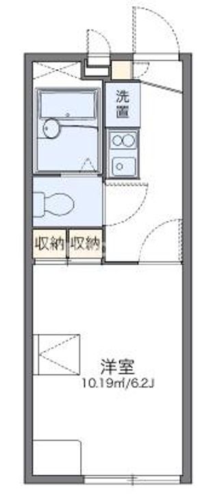 レオパレスオービラージュの間取り