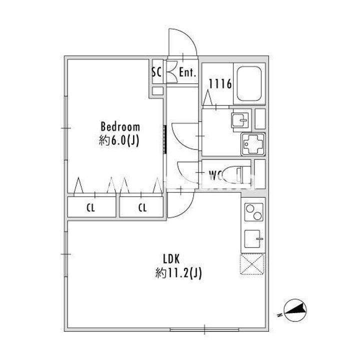 PASEO下北沢代沢Ⅱの間取り