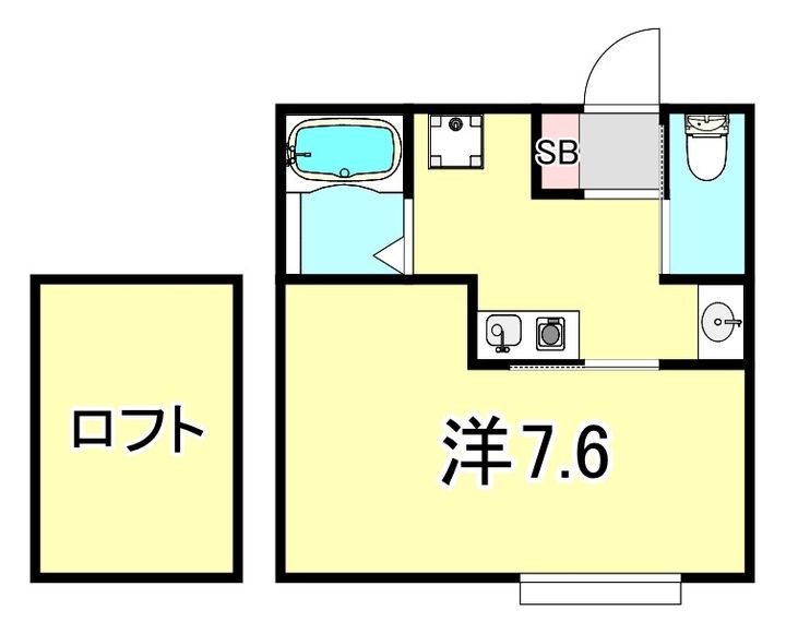 兵庫県神戸市長田区五番町2丁目(アパート)の賃貸物件の間取り