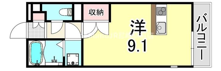 兵庫県尼崎市南武庫之荘8丁目(アパート)の賃貸物件の間取り