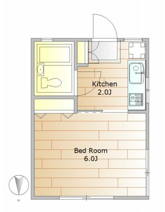 サニーハウス栗山Ⅱの間取り