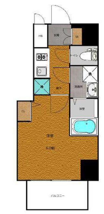 セオリー神戸ウエストゲートの間取り