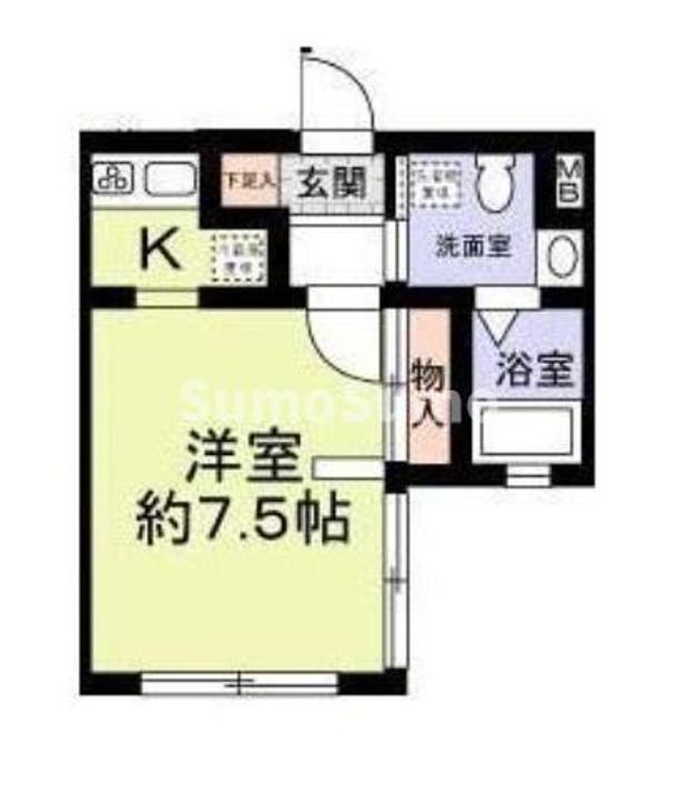 兵庫県神戸市須磨区千守町2丁目(アパート)の賃貸物件の間取り