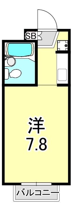 兵庫県芦屋市東芦屋町(マンション)の賃貸物件の間取り