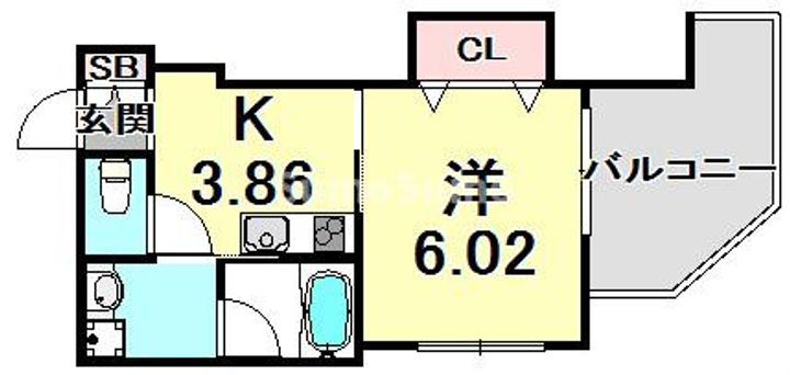 リアン鳴尾の間取り