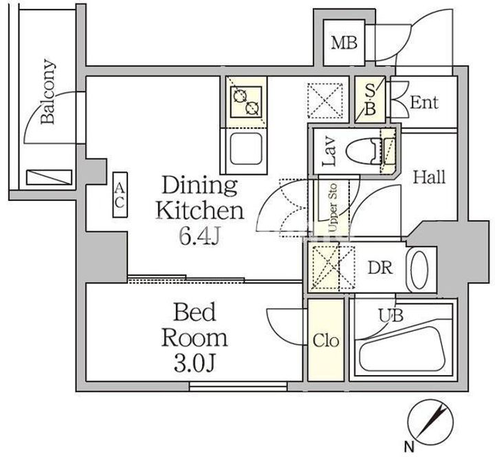 アジールコート池尻大橋の間取り
