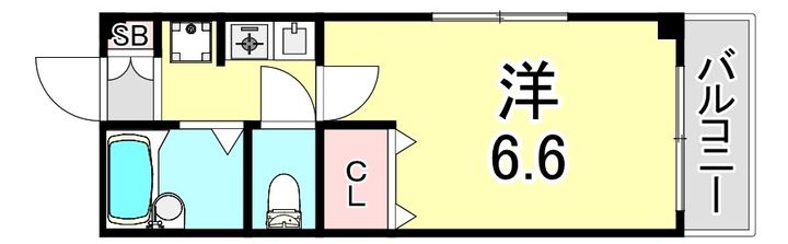兵庫県神戸市須磨区多井畑(アパート)の賃貸物件の間取り