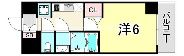 大阪府大阪市西淀川区歌島1丁目の賃貸マンションの間取り