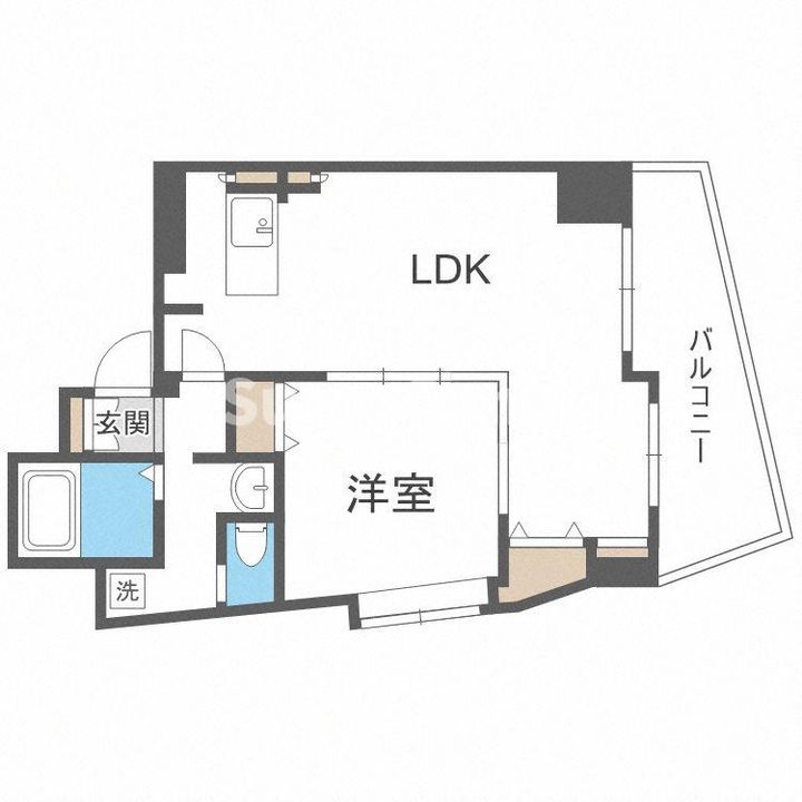 W.O.B HONMACHI-WESTの間取り
