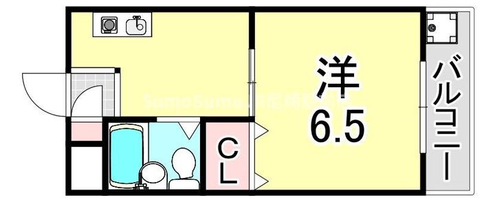 兵庫県尼崎市南塚口町7丁目(アパート)の賃貸物件の間取り