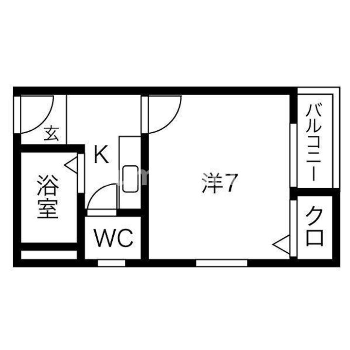 兵庫県神戸市須磨区大黒町1丁目(マンション)の賃貸物件の間取り